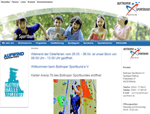 Tablet Screenshot of bottroper-sportbund.de